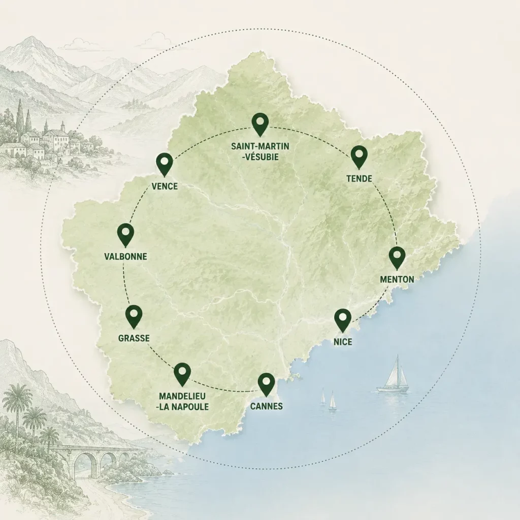 Géometre dans les Alpes-Maritimes
