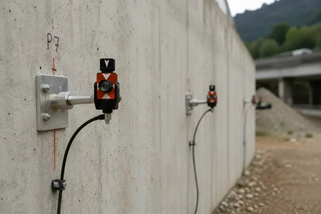 Implantation d'un ouvrage réalisée par un géomètre-topographe dans le Var