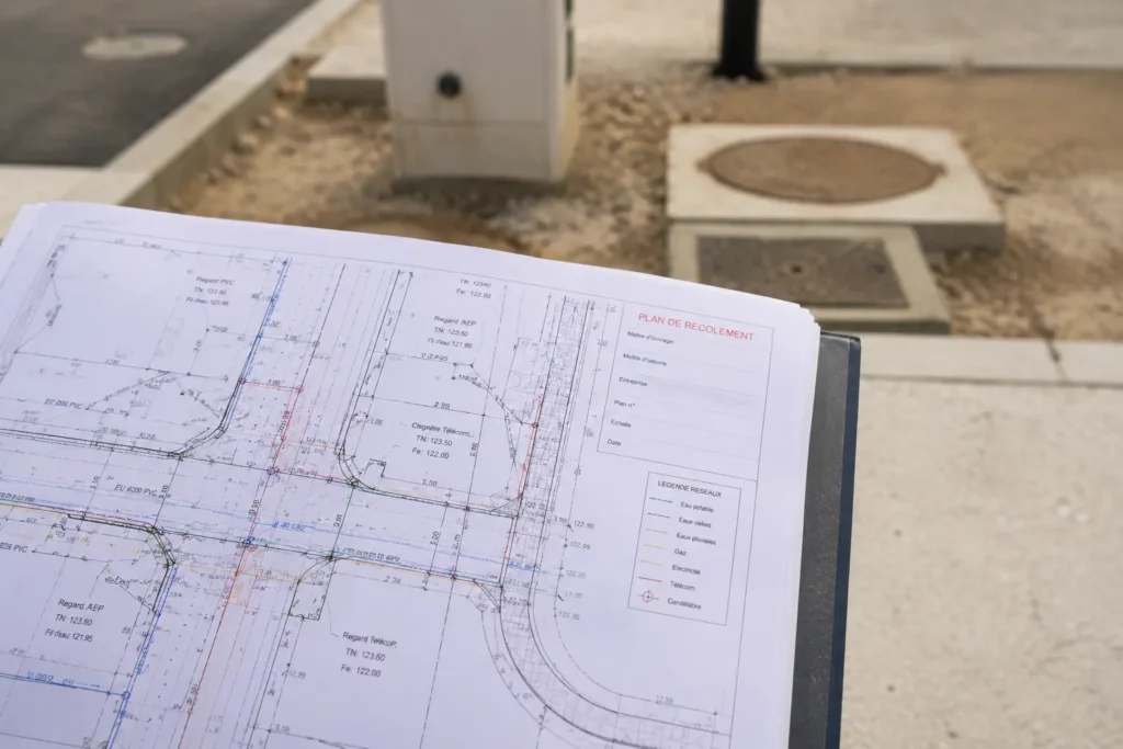Attestation de contrôle réalisée par un géomètre-topographe